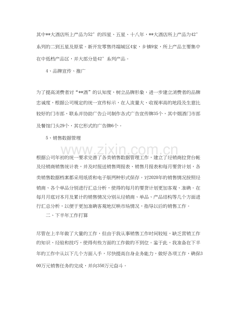 白酒销售个人工作计划书.docx_第2页