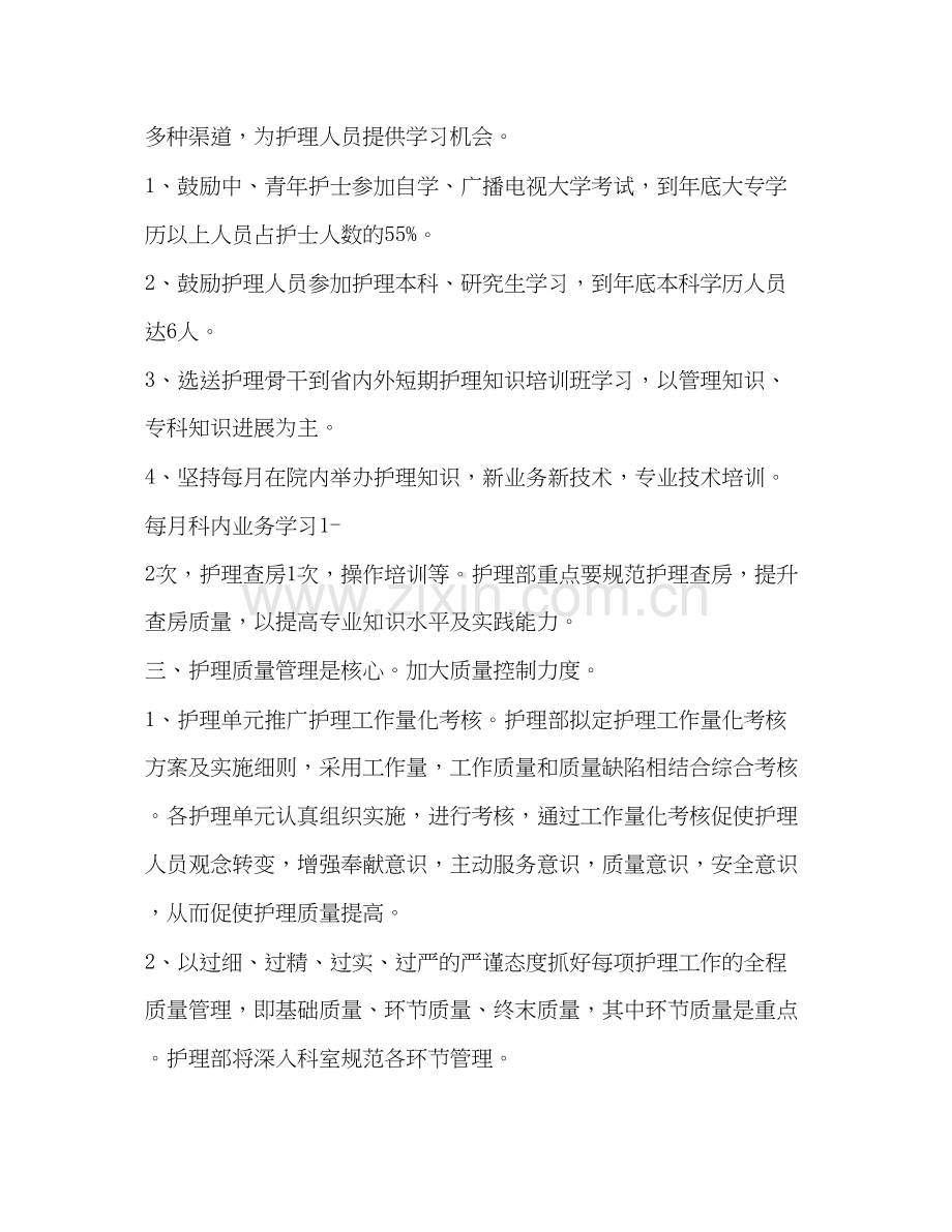 医院护理部年度计划.docx_第2页