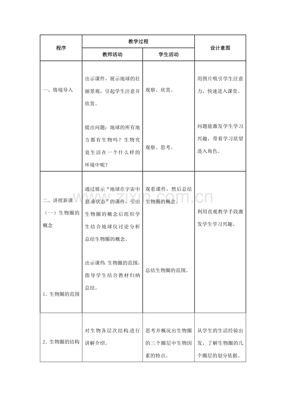 福建省厦门市集美区灌口中学七年级生物上册 生物圈是最大的生态系统教案 （新版）新人教版.doc_第2页