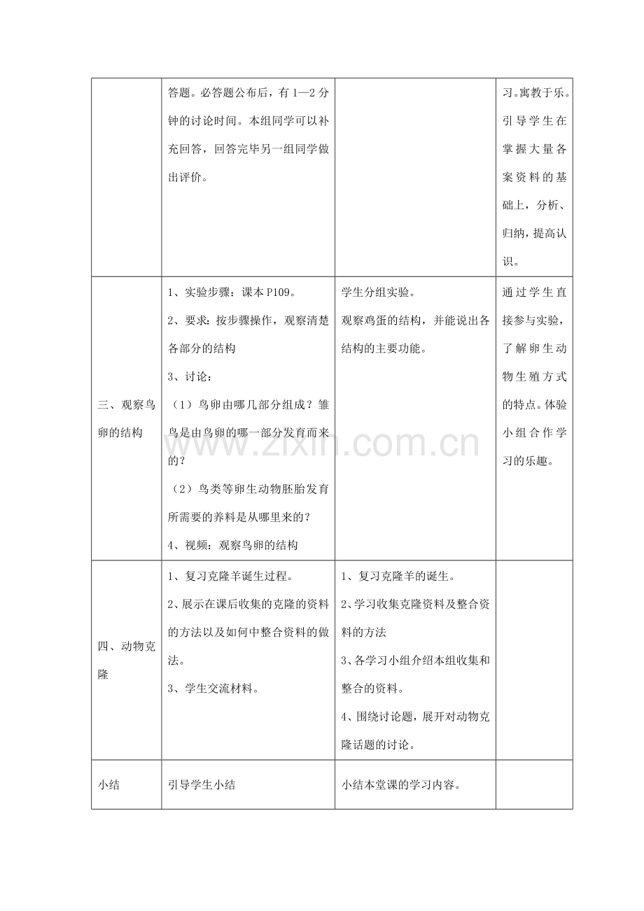 八年级生物上册 7.20.1《动物的生殖》教案2 （新版）苏科版-（新版）苏科版初中八年级上册生物教案.doc_第2页