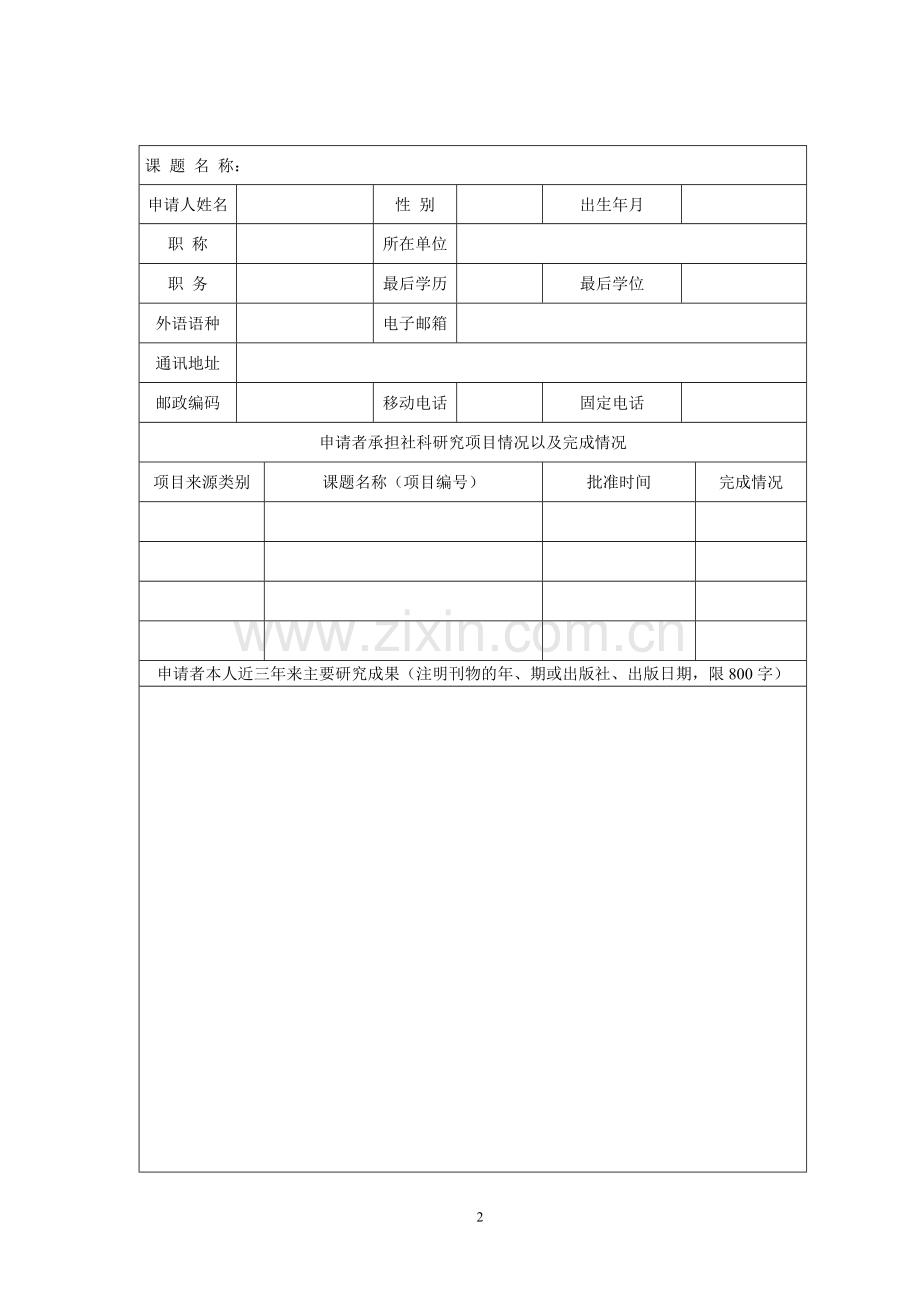 潮学研究院专项课题申报书(A表).doc_第2页