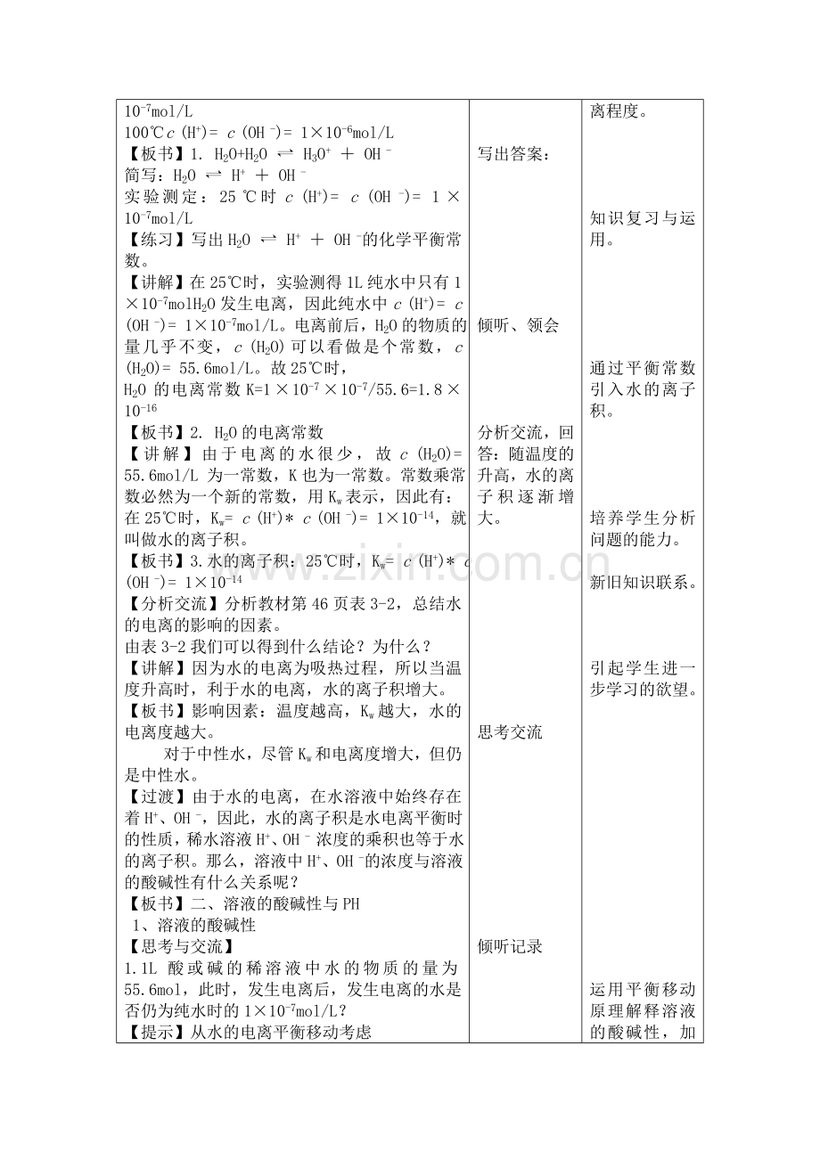 第三章-第二节--水电离及溶液PH-说课.doc_第3页