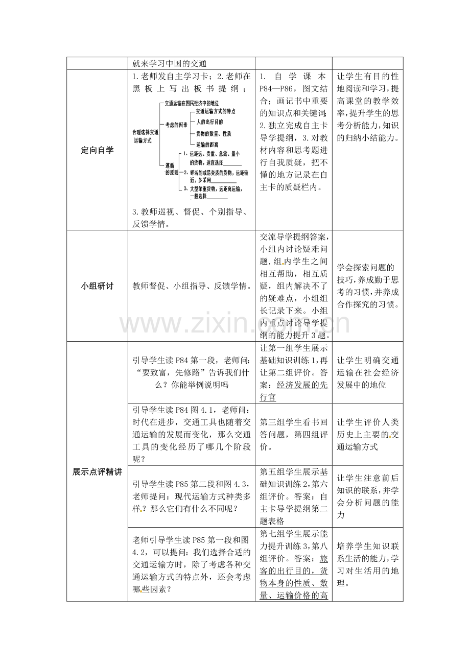 江苏省涟水县灰墩中学八年级地理上册 4.1 交通运输（第2课时）教案 （新版）新人教版.doc_第2页