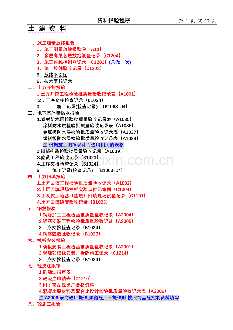 工程资料报验程序.doc_第1页