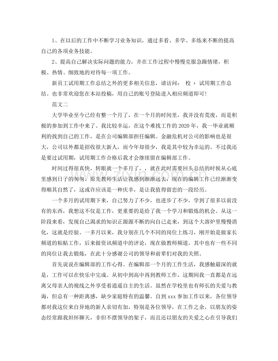 试用期自我总结范文.docx_第2页