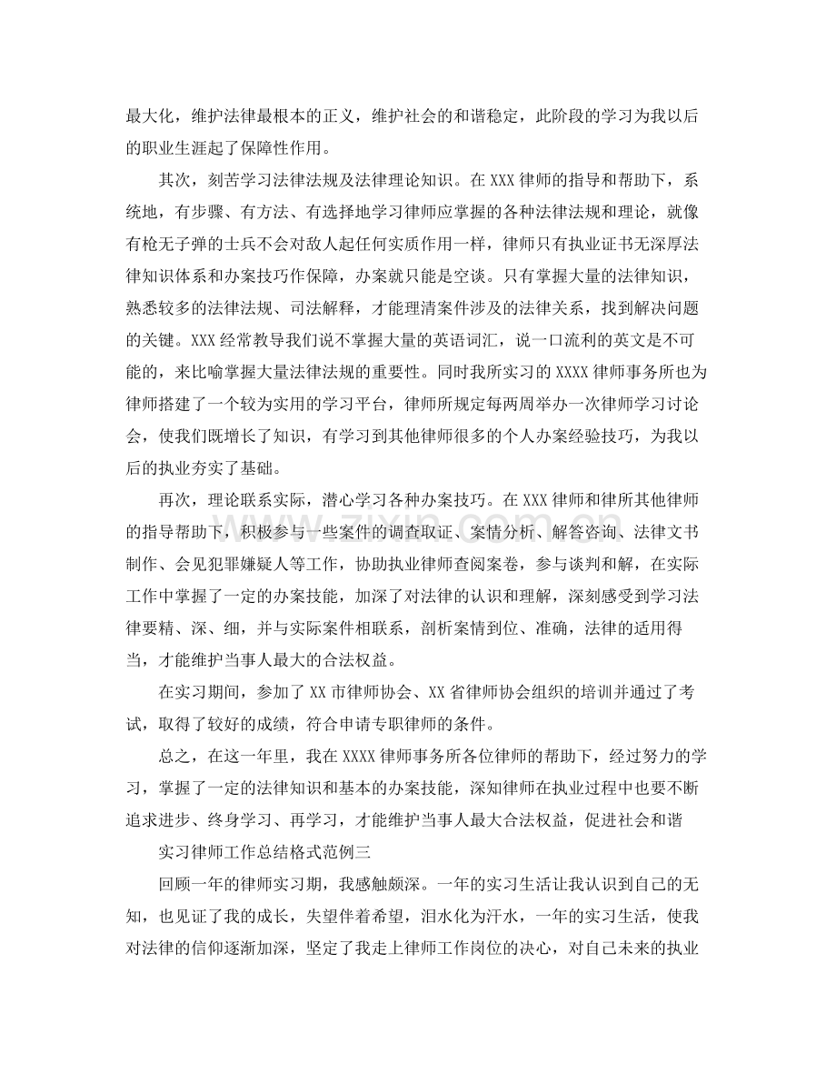 实习律师工作总结格式 .docx_第3页