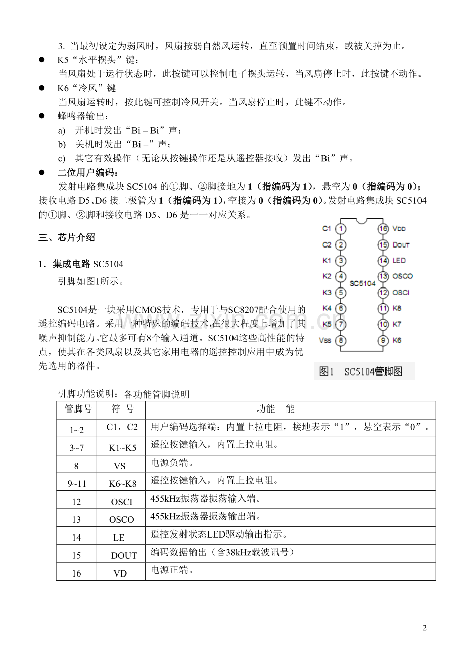 遥控电扇控制电路.doc_第2页