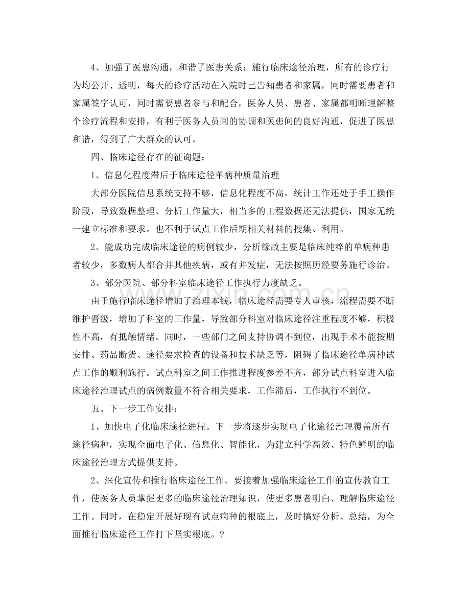 临床路径工作参考总结.docx_第2页