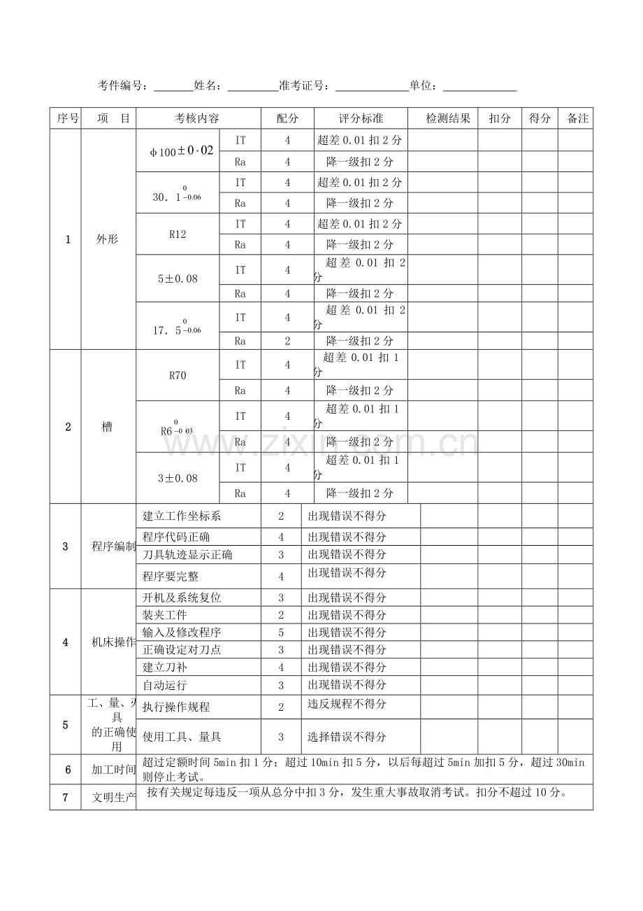 加工中心实操试题题库.doc_第2页