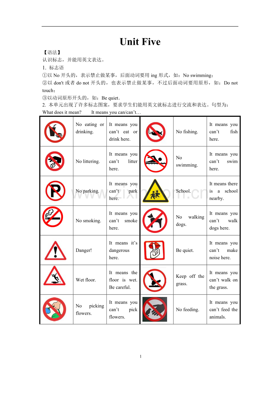 六上U5知识点.doc_第1页