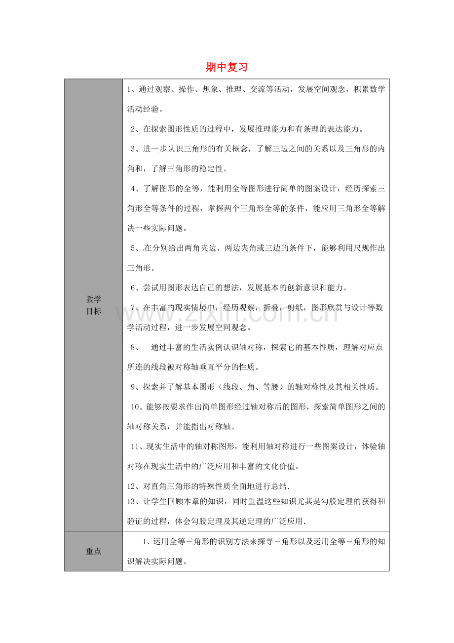 山东省龙口市诸由观镇诸由中学七年级数学上学期期中复习教案3 （新版）鲁教版五四制.doc_第1页