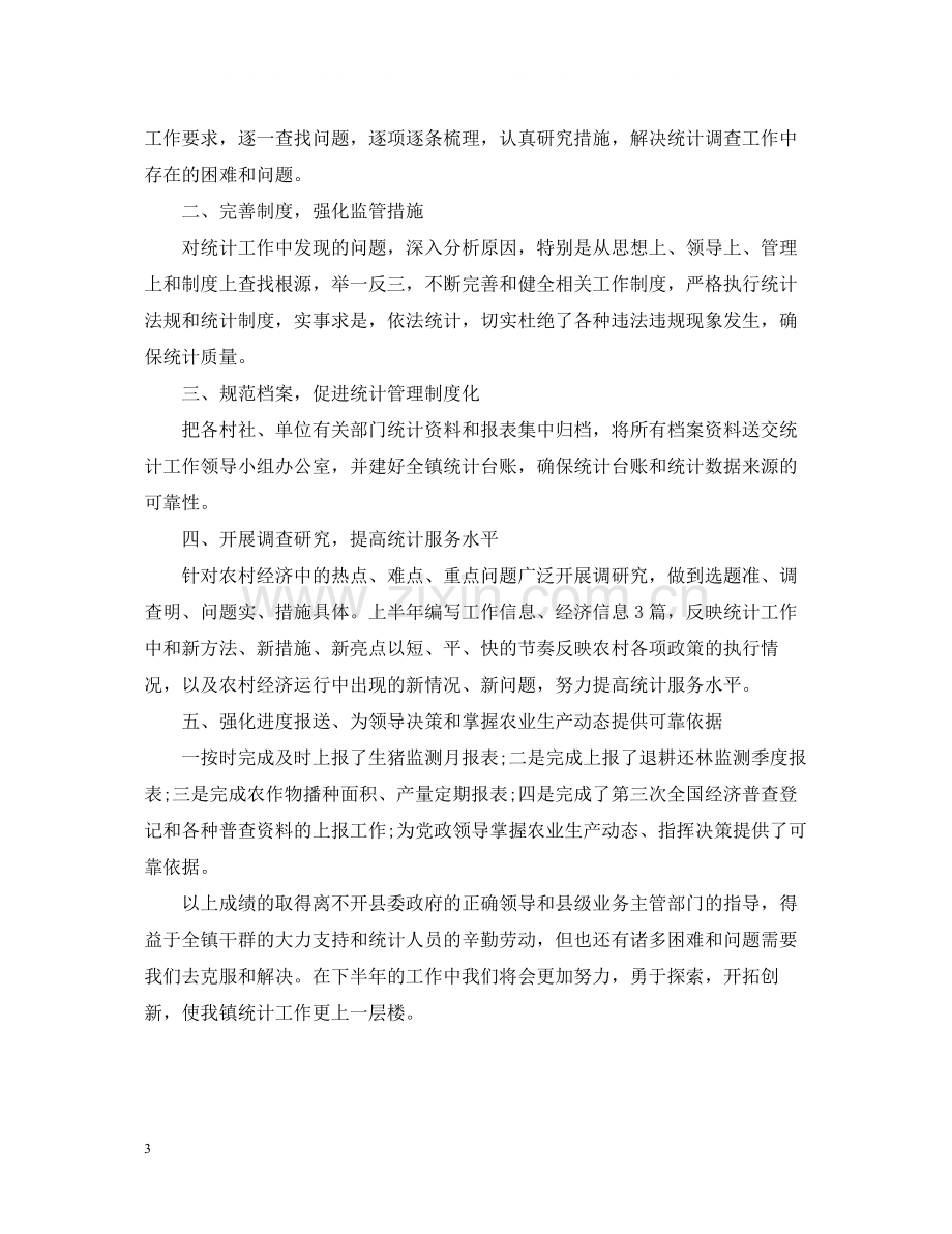 乡镇统计员个人工作总结22.docx_第3页