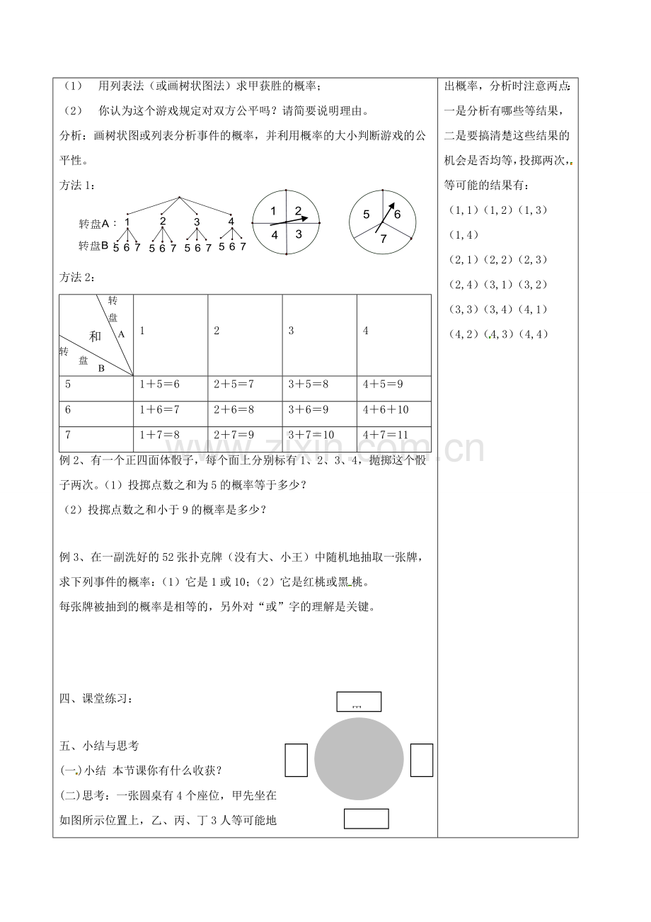 八年级数学下册 第8章 认识概率本章小结教案 （新版）苏科版-（新版）苏科版初中八年级下册数学教案.doc_第2页