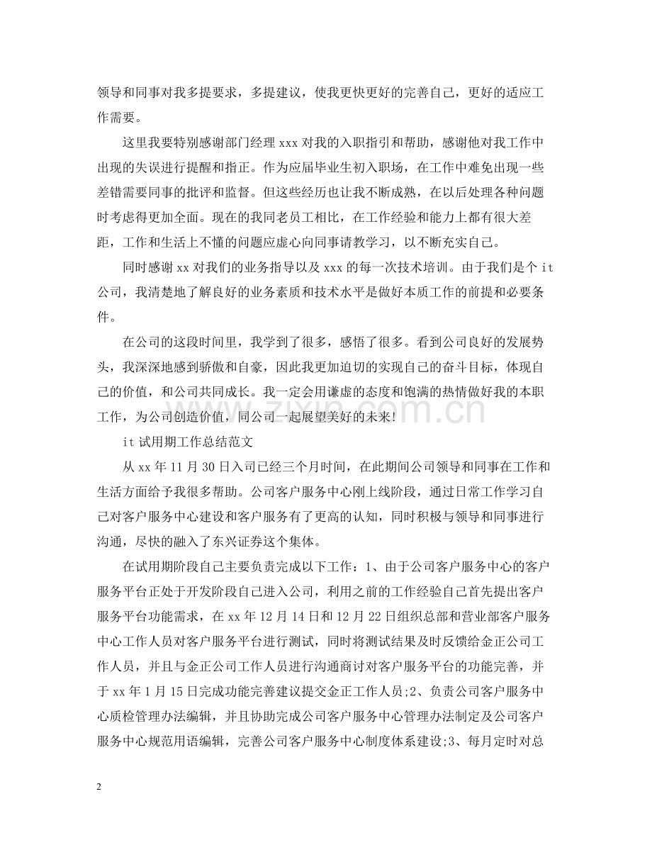 it试用期工作总结报告.docx_第2页