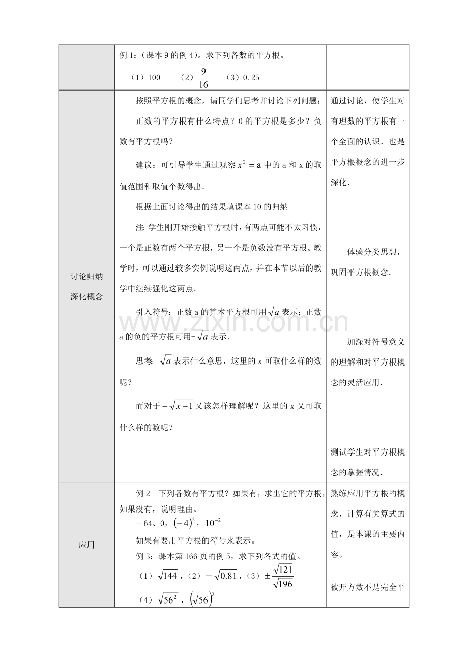 八年级数学5.1平方根 第四课时教案人教版.doc_第2页