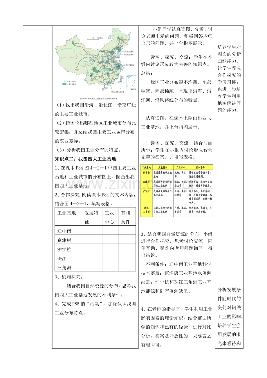 八年级地理上册 4.2 持续协调发展工业（第1课时）教案 （新版）商务星球版.doc_第2页