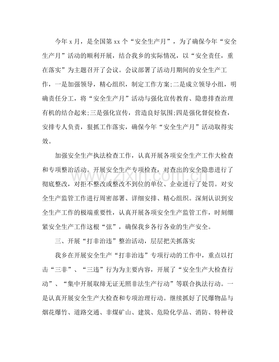 乡上半年安全生产工作总结.docx_第2页