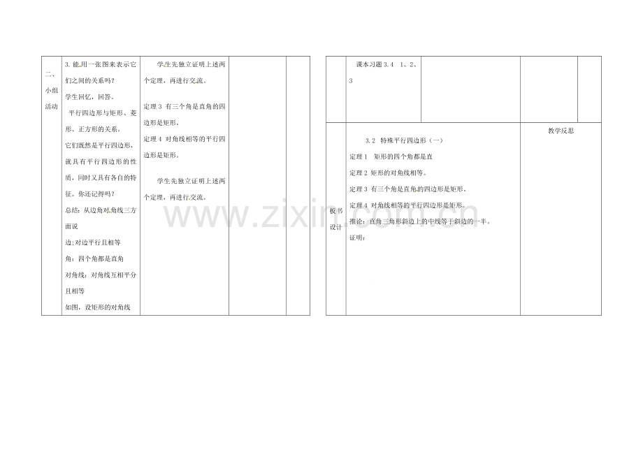 辽宁省凌海市九年级数学上册《3.2特殊平行四边形》教案（1） 人教新课标版.doc_第2页