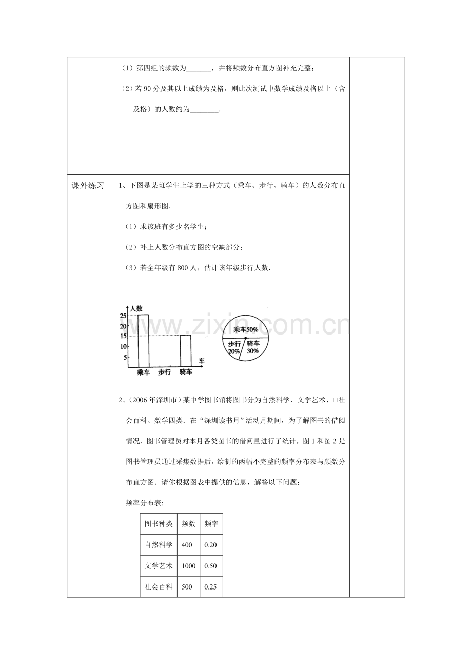 九年级数学复习教案 数据的收集与处理 新课标人教版.doc_第3页