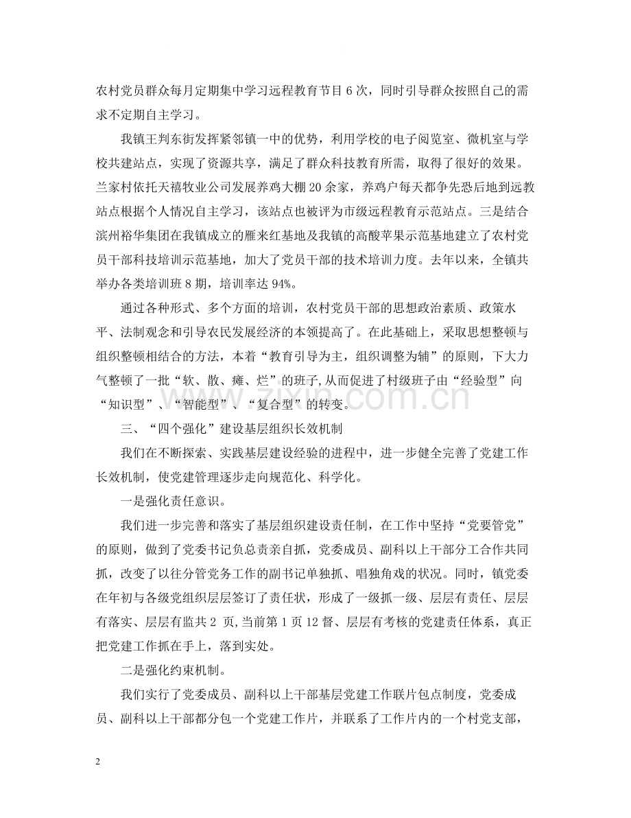 乡镇年度党建工作总结汇报.docx_第2页