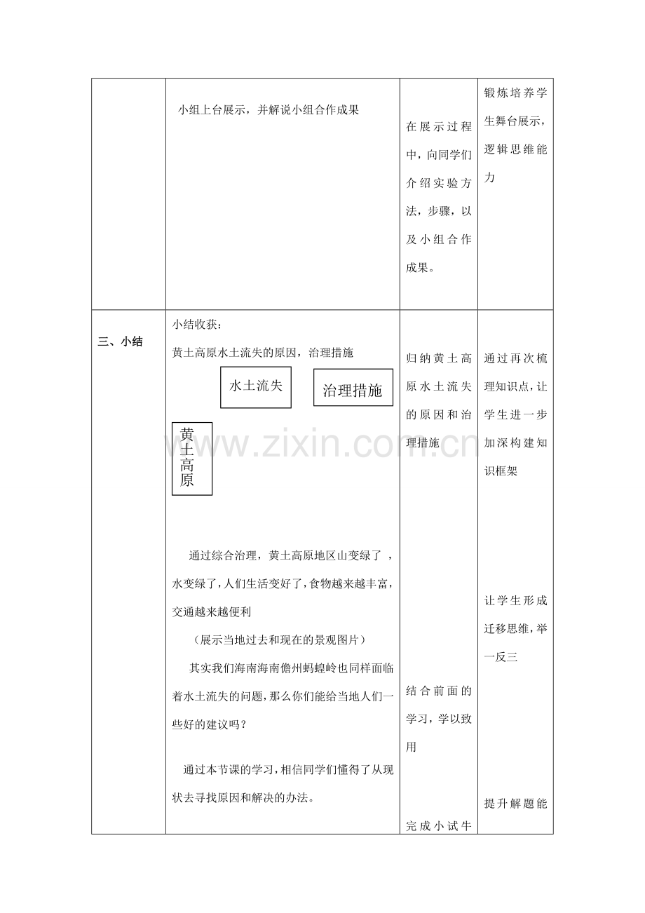 八年级地理下册 6.3 黄土高原教学设计 （新版）新人教版-（新版）新人教版初中八年级下册地理教案.doc_第3页