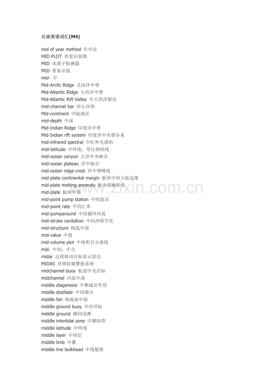 石油英语词汇M4.doc_第1页