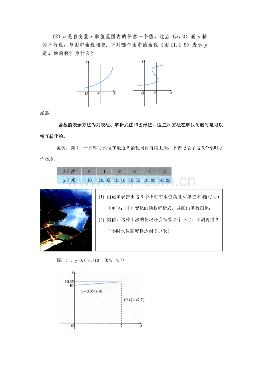 内蒙古巴彦淖尔市乌中旗二中八年级数学 课题11.1.3函数图象（二）教案 人教新课标版.doc_第2页