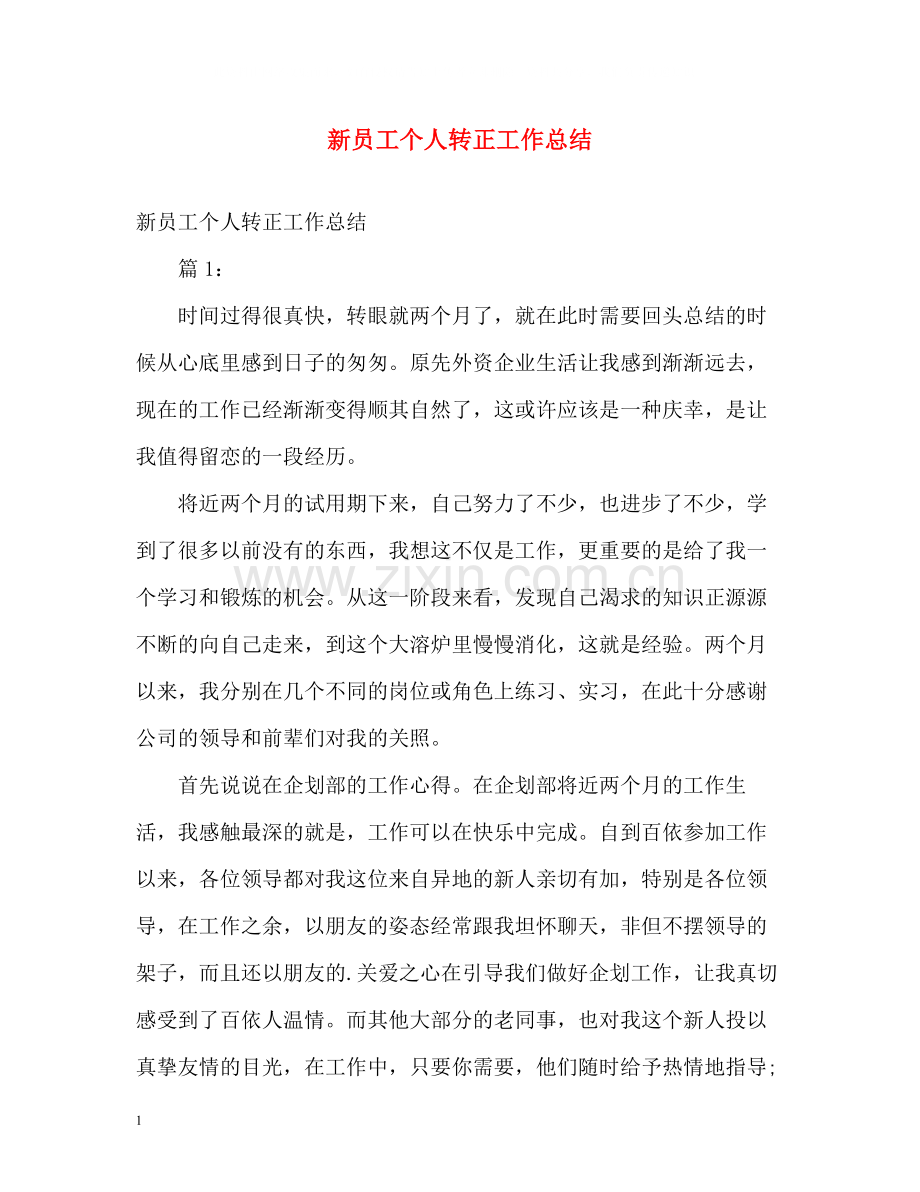 新员工个人转正工作总结2).docx_第1页