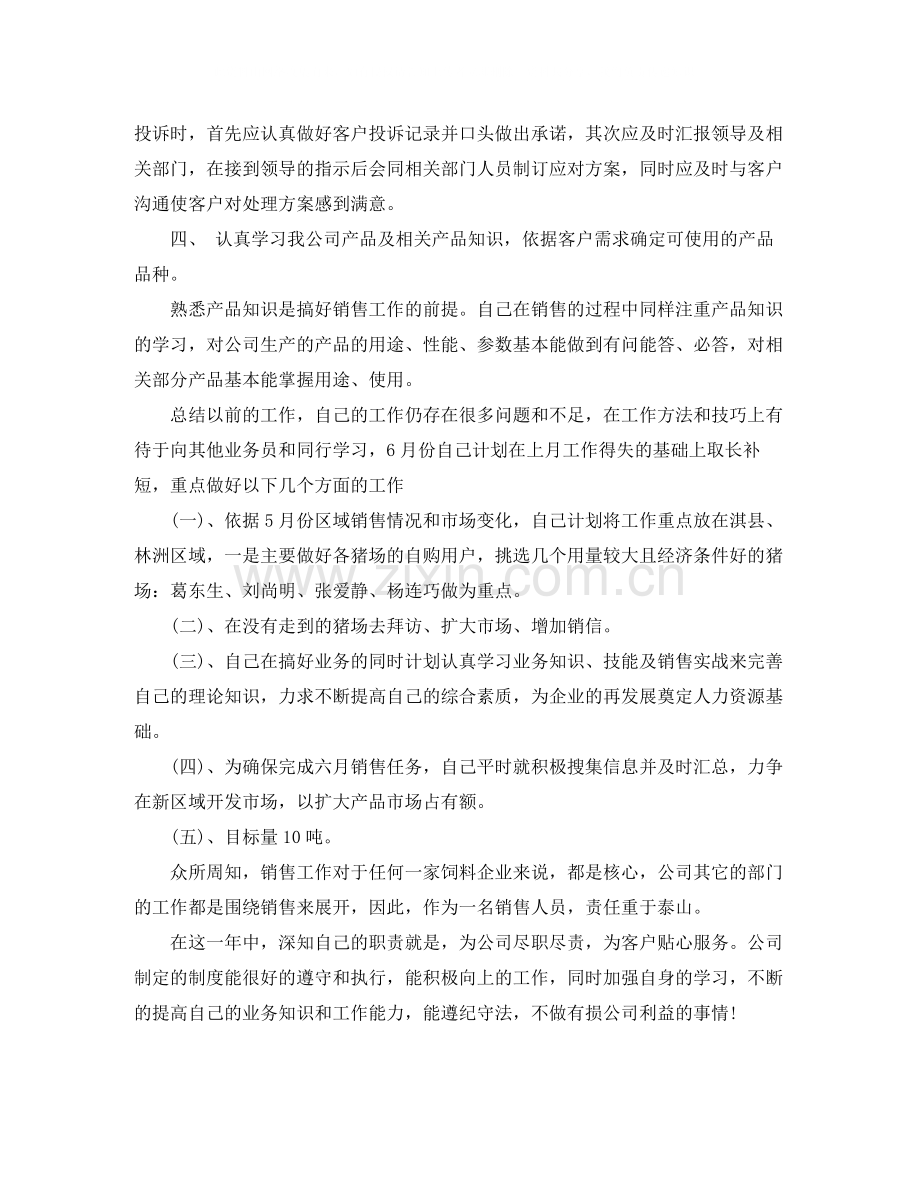 2020年销售业务员第一季度工作总结范文.docx_第2页