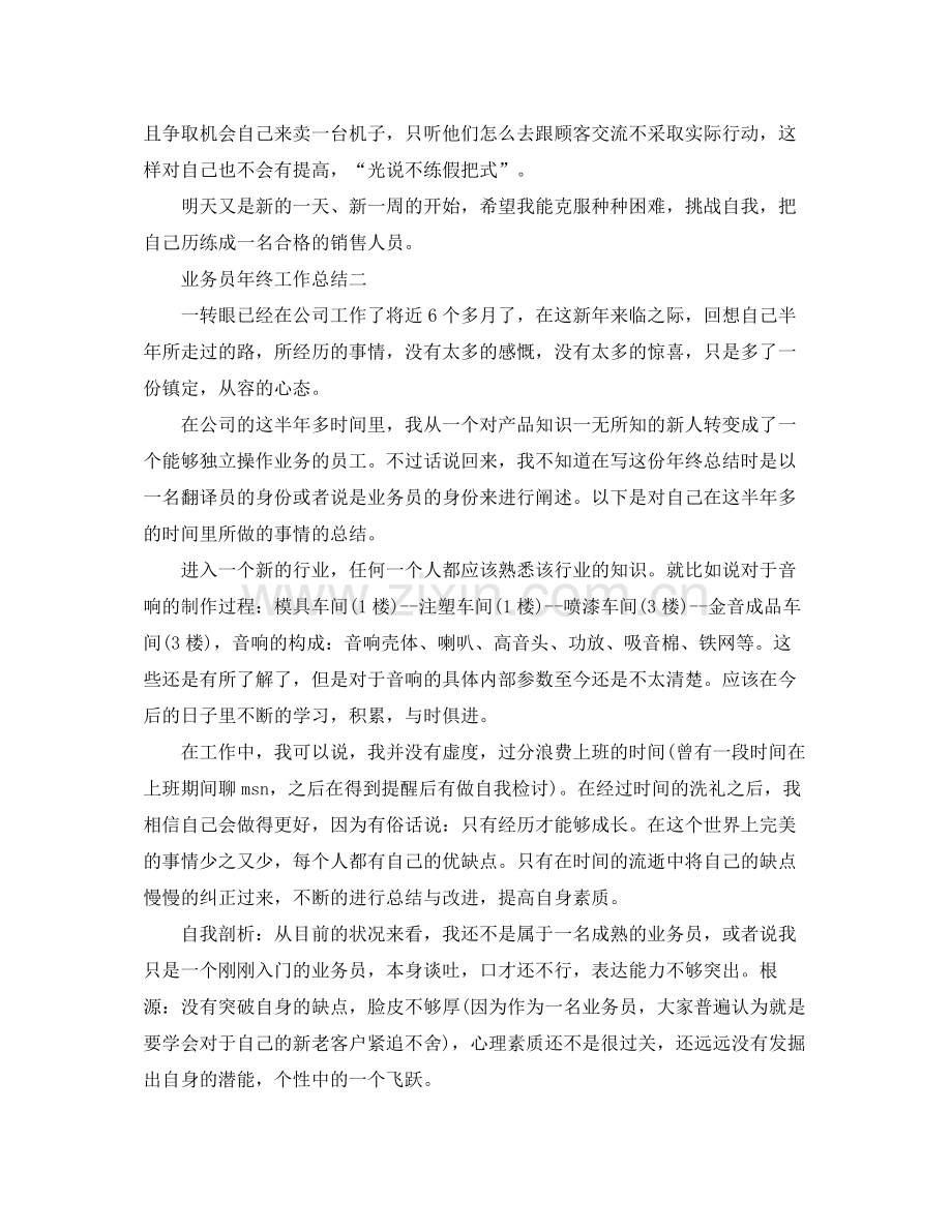 新进业务员年终工作总结.docx_第2页