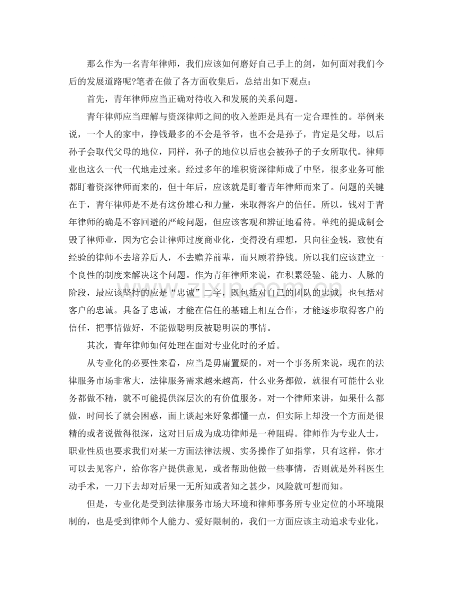 青年律师年度工作总结.docx_第2页