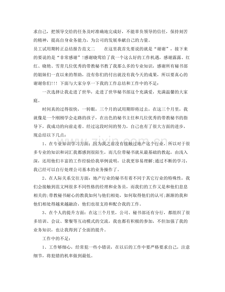 员工试用期转正总结报告 .docx_第2页