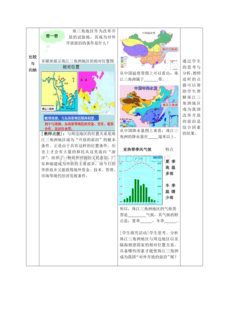 八年级地理下册 第八单元 第1课 珠江三角洲教案 商务星球版.doc_第3页