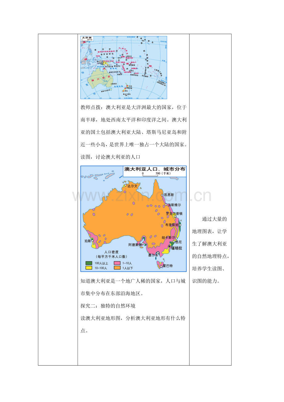 八年级地理下册 7.3 澳大利亚教案1 中图版-中图版初中八年级下册地理教案.doc_第3页