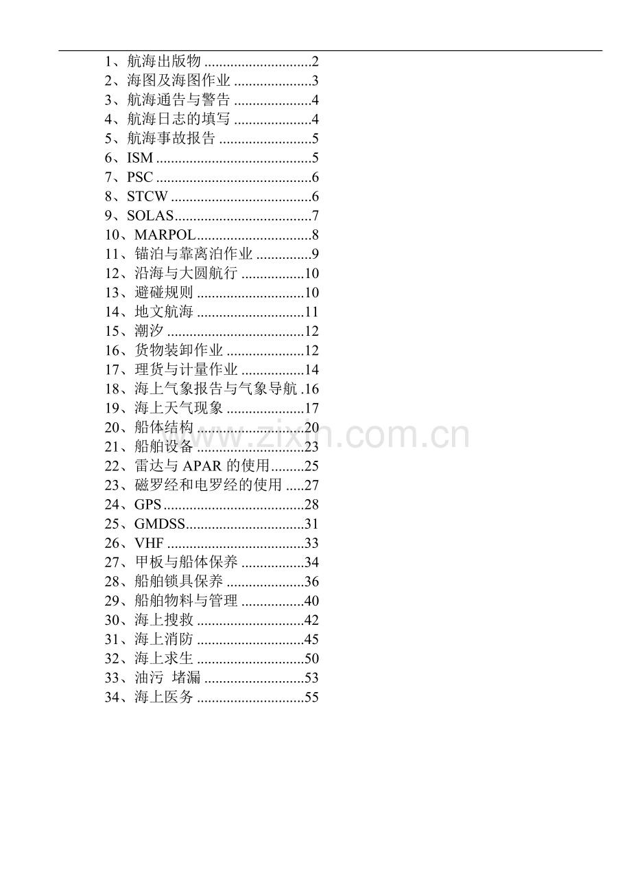 航海英语专业常用词汇 Mairtime.doc_第1页