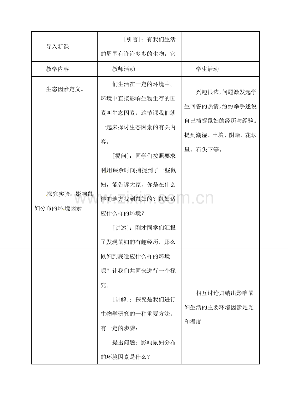 安徽省合肥市长丰县七年级生物上册 1.2.1《生物与环境的关系》教案3 （新版）新人教版-（新版）新人教版初中七年级上册生物教案.doc_第2页