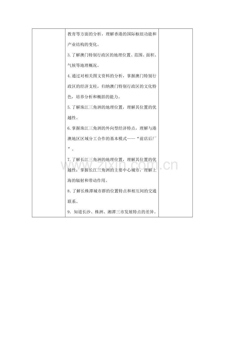 八年级地理下册 第七章 认识区域：联系与差异复习教案 （新版）湘教版-（新版）湘教版初中八年级下册地理教案.doc_第3页