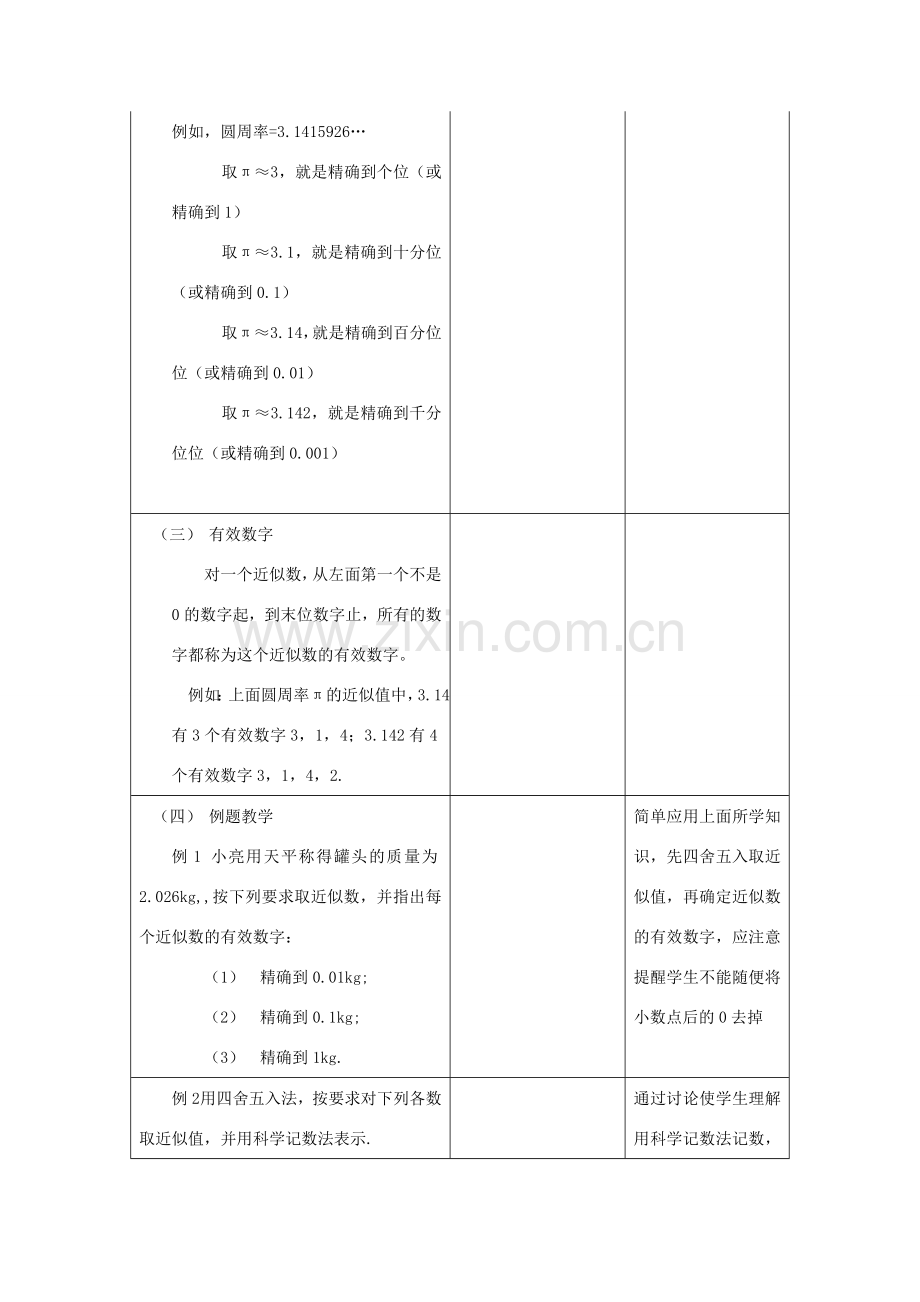 江苏省昆山市锦溪中学八年级数学上册 近似数与有效数字教案 （新版）苏科版.doc_第2页