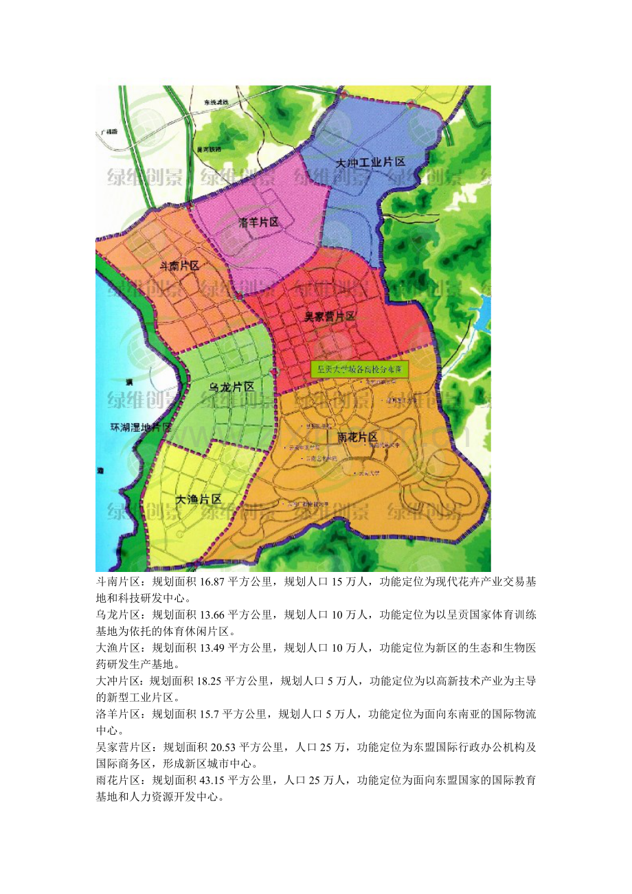 昆明市呈贡新区规划(附呈贡新区规划图)[1].doc_第2页