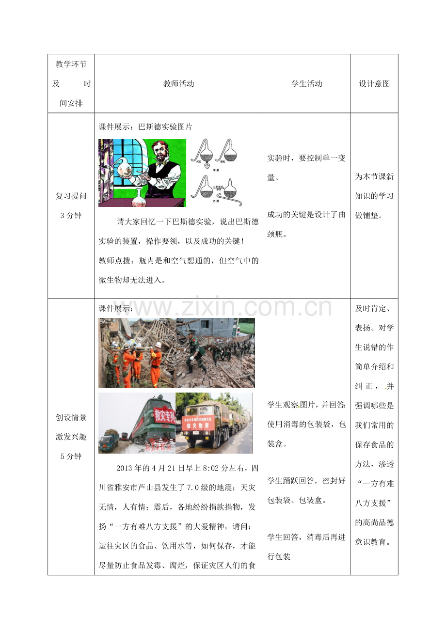 八年级生物下册 第7单元 第1章 第2节 食品贮存教案2 济南版 (2).doc_第2页