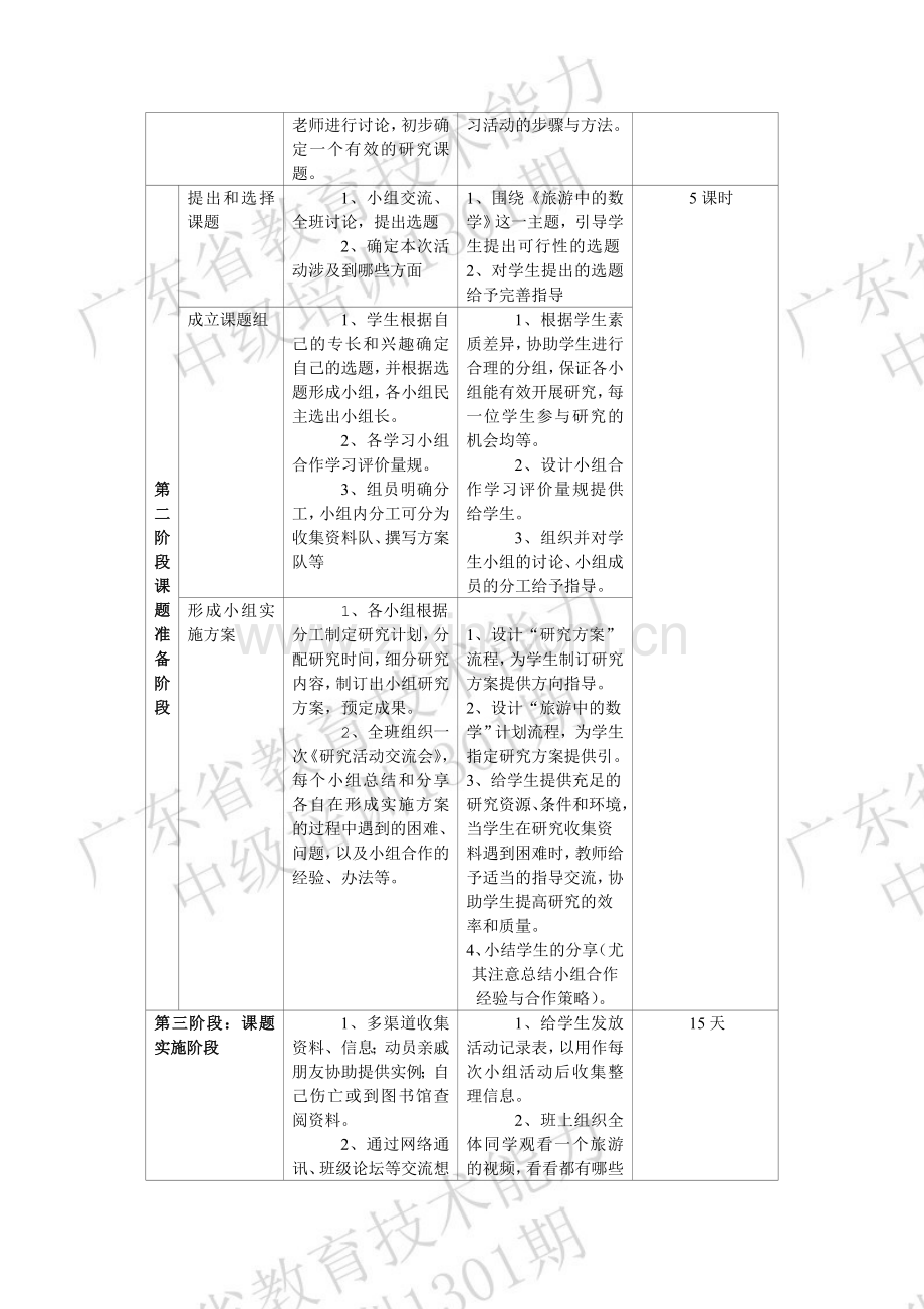 小学数学研究性学习设计方案46906.doc_第3页