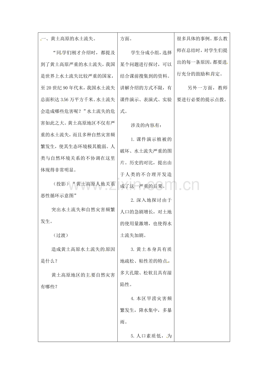 八年级地理下册 7.2《黄土高原的治理和开发》教案 商务星球版.doc_第2页