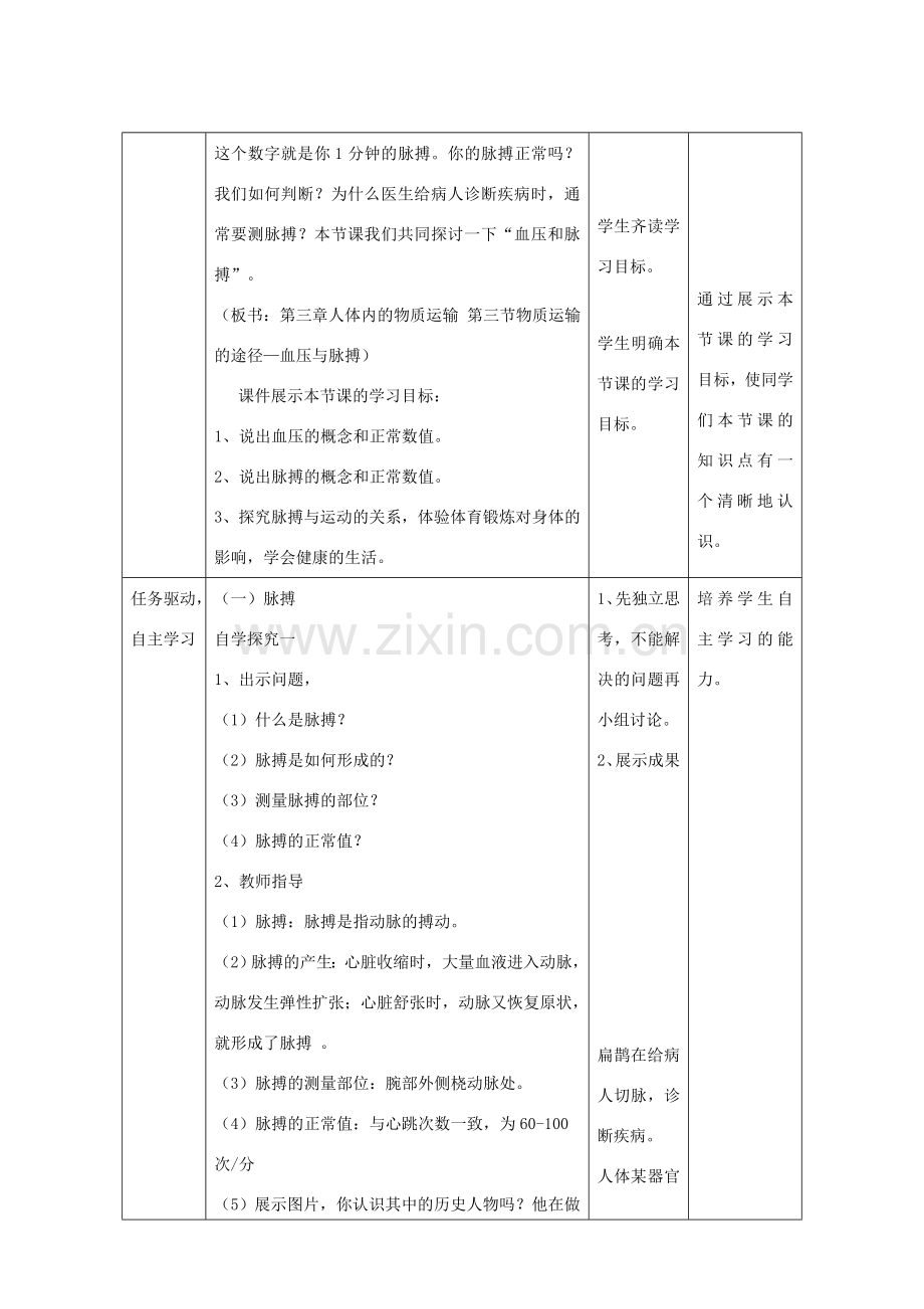 春季七年级生物下册 3.3.3 物质运输的途径（第2课时）教案 （新版）济南版-（新版）济南版初中七年级下册生物教案.doc_第2页