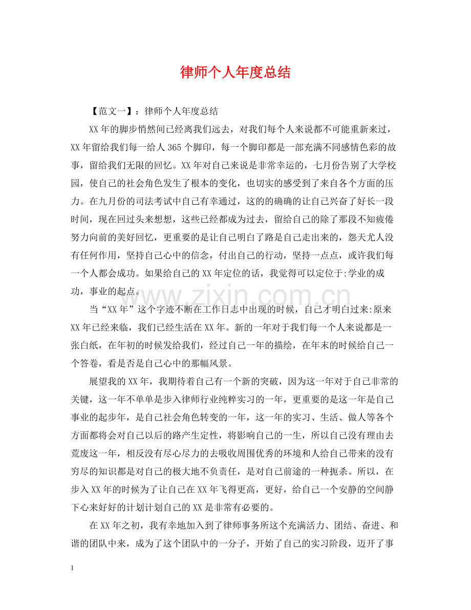 律师个人年度总结.docx_第1页