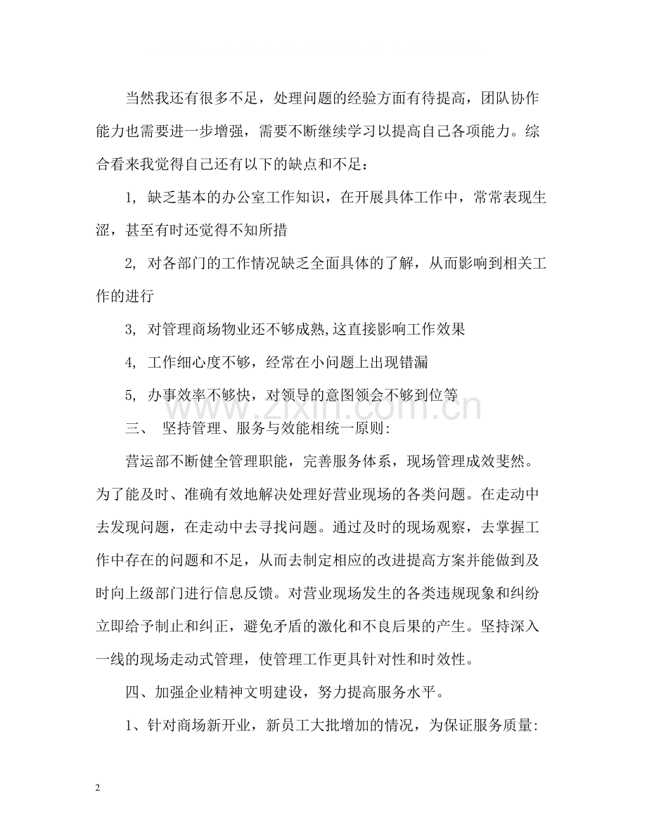 商场营业员工作总结.docx_第2页