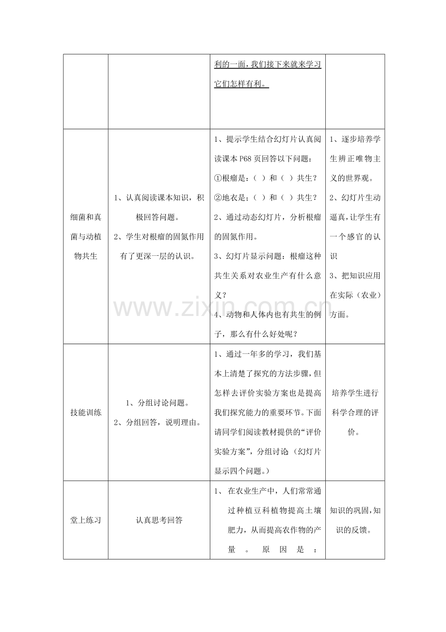 八年级生物上册 细菌和真菌在自然界中的作用教案 人教新课标版.doc_第3页