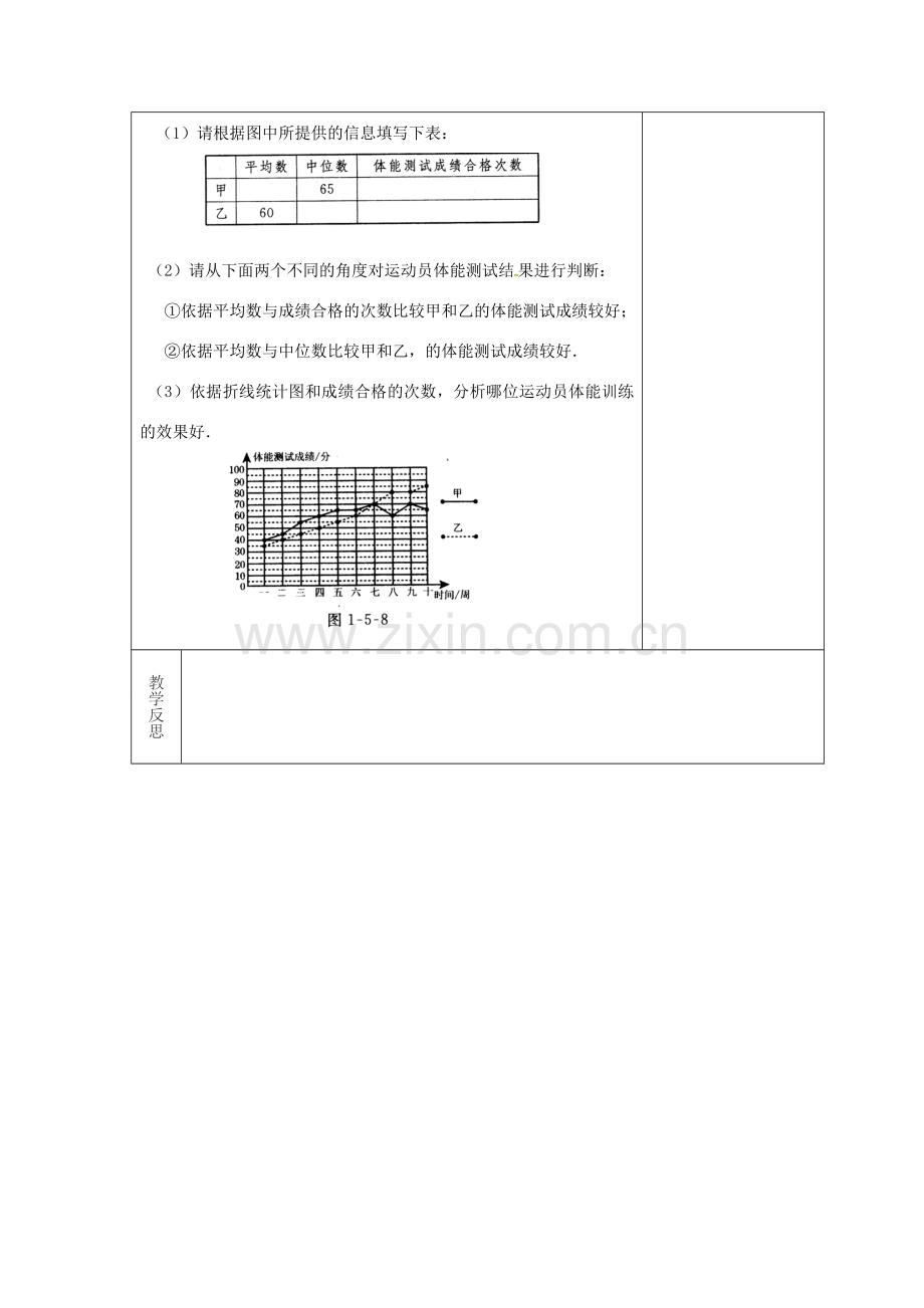 吉林省长春市双阳区八年级数学下册 20 数据的整理与初步处理复习课教案5 （新版）华东师大版-（新版）华东师大版初中八年级下册数学教案.doc_第3页