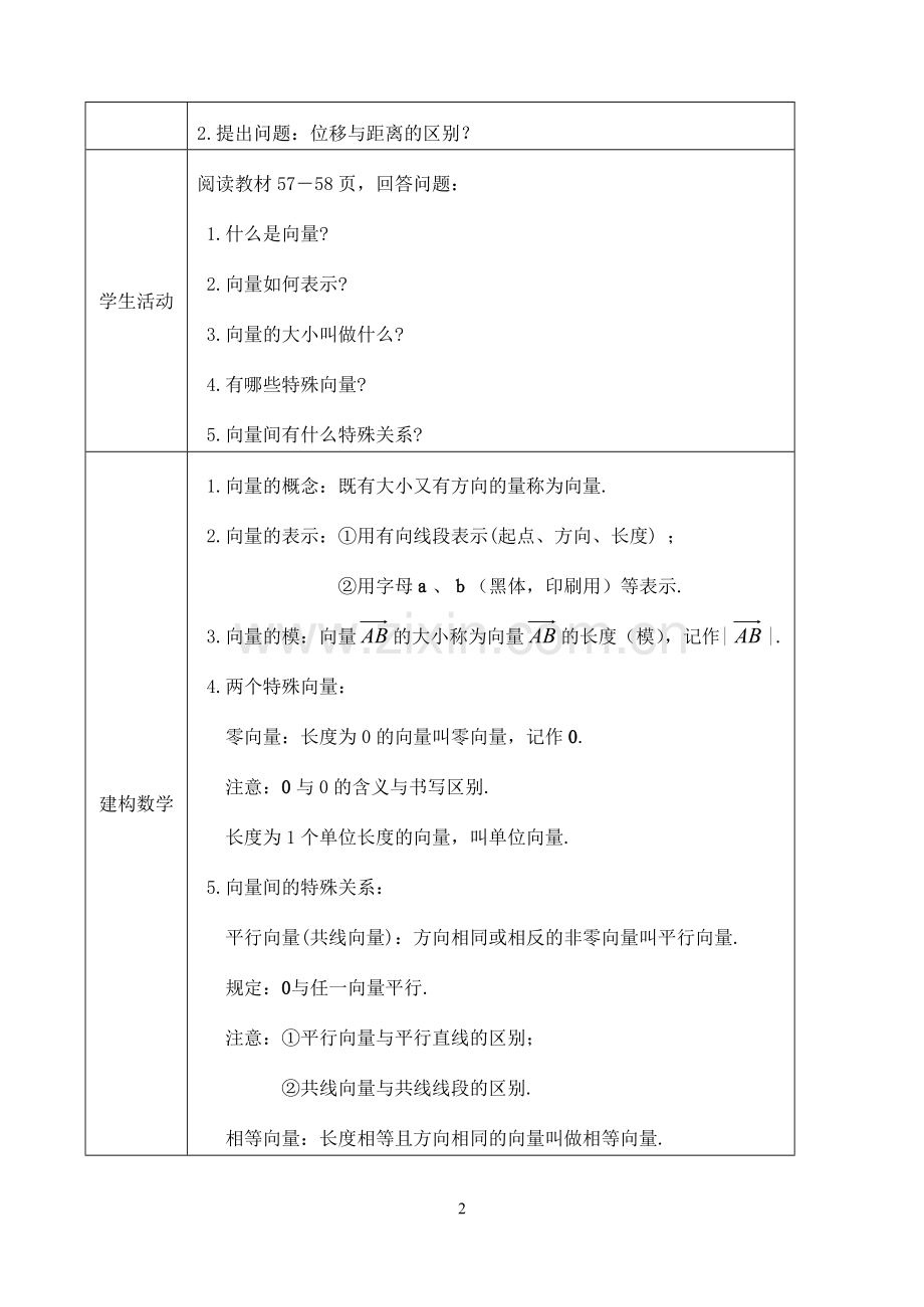 向量的概念及表示教学设计(陆琳).doc_第2页