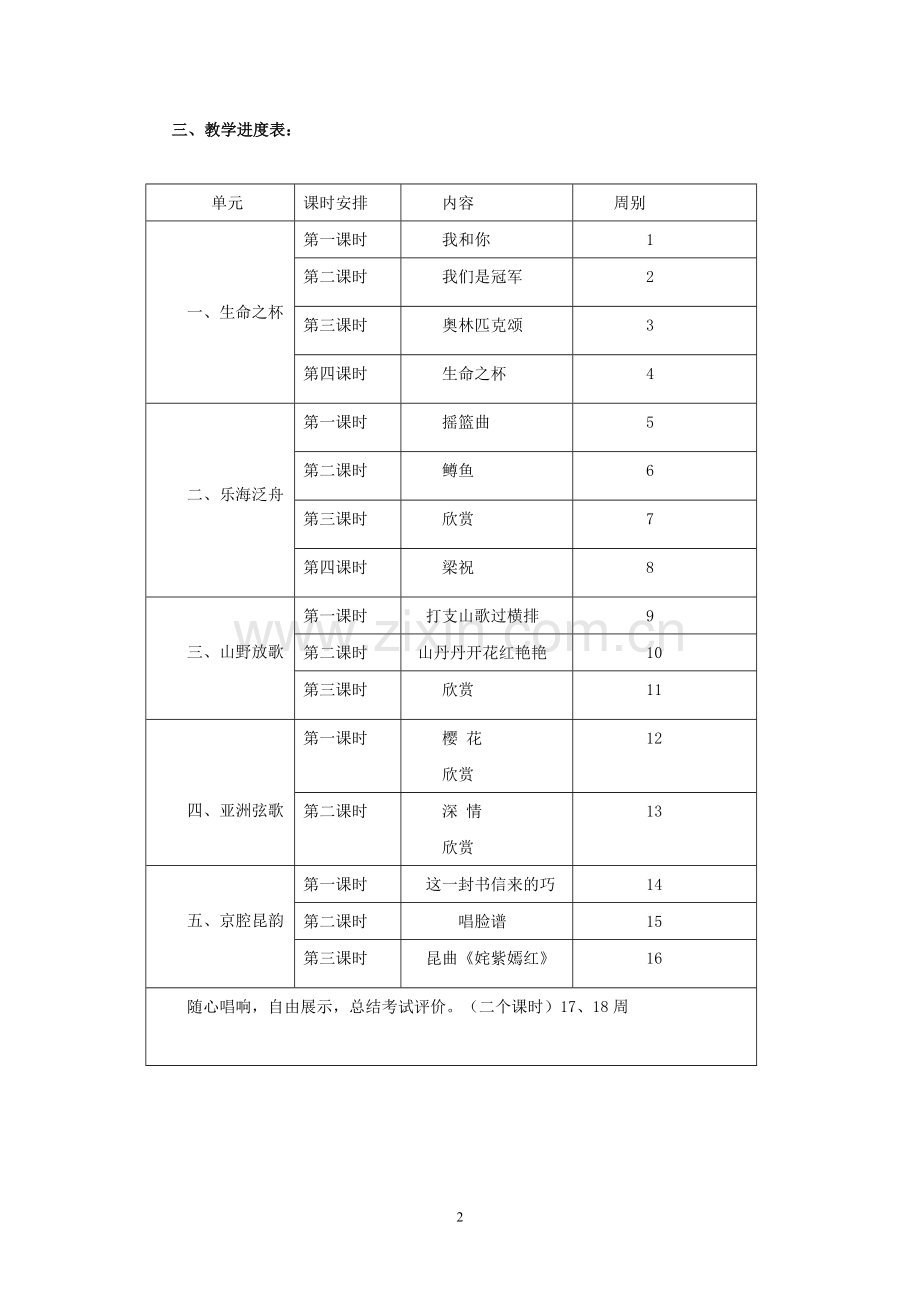 八年级下册音乐教案人音版.doc_第2页