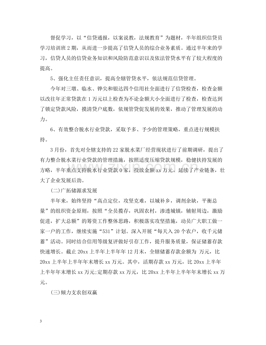 信贷上半年工作总结报告.docx_第3页